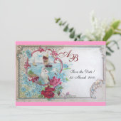 ROMANTICA MONOGRAM KAART (Staand voorkant)