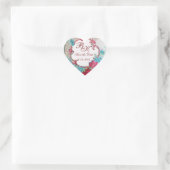 ROMANTICA MONOGRAM, Save the Date, white hart Hart Sticker (Tas)