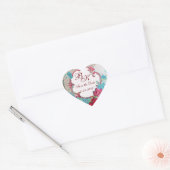 ROMANTICA MONOGRAM, Save the Date, white hart Hart Sticker (Envelop)