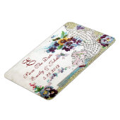 ROMANTİCA MONOGRAM, slaat de datum op Magneet (Linkerzijde)