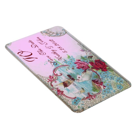 ROMANTİCA MONOGRAM, slaat de datum op Magneet (Rechterzijde)