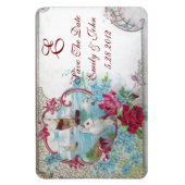 ROMANTİCA MONOGRAM, slaat de datum op Magneet (Verticaal)