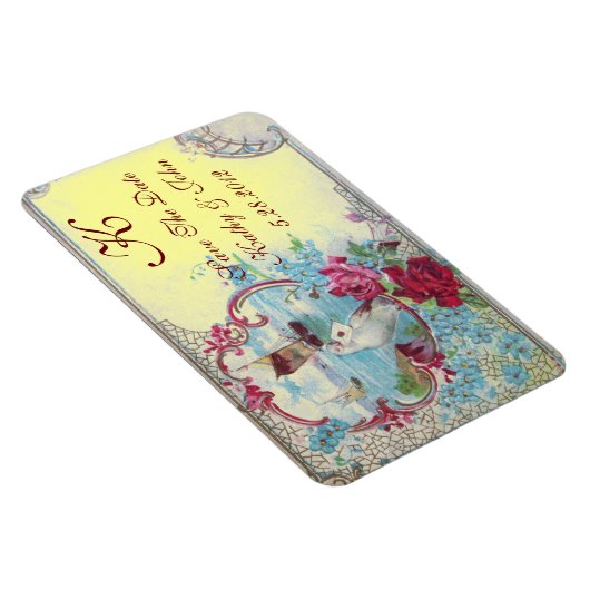 ROMANTİCA MONOGRAM, sparen de Datum, Geel Magneet (Rechterzijde)