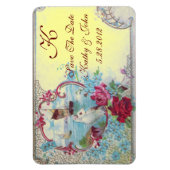 ROMANTİCA MONOGRAM, sparen de Datum, Geel Magneet (Verticaal)