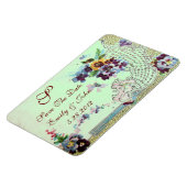 ROMANTİCA MONOGRAM, sparen de Datum, groen Magneet (Linkerzijde)