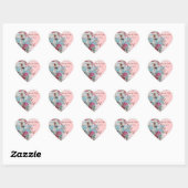 ROMANTICA MONOGRAM, sparen de Datum, roze Hart Sticker (Vel)