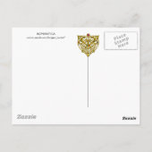 ROMANTICA Pink Blue White Wedding Floral Briefkaart (Achterkant)