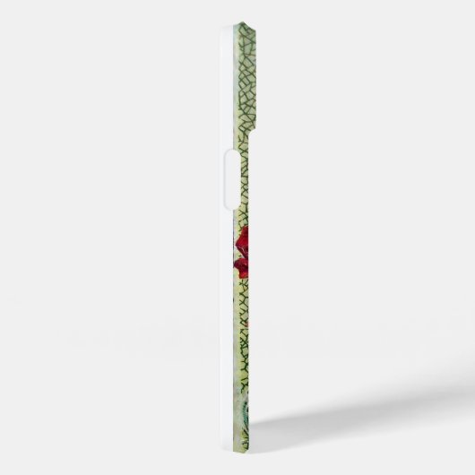 ROMANTICA Rode Rozen,Zeescape Bloemige Monogram Case-Mate iPhone Case (Achterkant / Rechts)