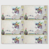 ROMANTİCA/Romantic Floral, elegante bloemenmand Cadeaupapier (Vlak)