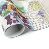 ROMANTİCA/Romantic Floral, elegante bloemenmand Cadeaupapier (Rol Hoek)