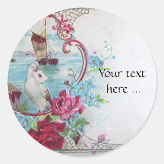 ROMANTICA RONDE STICKER (Voorkant)