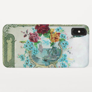 ROMANTICA /ROZEN,BLAUWE BLOEMEN MET WITTE VOGEL Case-Mate iPhone CASE