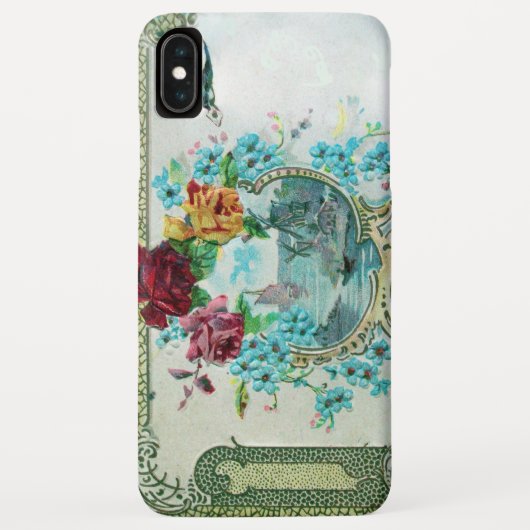 ROMANTICA/ROZEN, BLAUWE STROMEN MET VOGELwit Case-Mate iPhone Case (Achterkant)