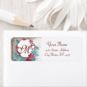 ROMANTICA ROZEN, BLAUWE STROMEN MONOGRAM Wit Etiket (Insitu)