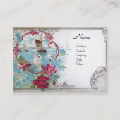 ROMANTICA/ROZEN, BLAUWE STROMEN WITTE VIJF VISITEKAARTJE (Voorkant)