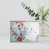 ROMANTICA SAVE THE DATE AANKONDIGINGSKAART (Staand voorkant)