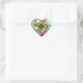 ROMANTICA / ST. PATRICK'S SHAMROCK HEART HART STICKER (Tas)