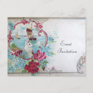 ROMANTICA Uitnodigingskaart Uitnodiging Briefkaart