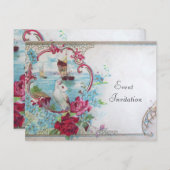 ROMANTICA Uitnodigingskaart Uitnodiging Briefkaart (Voorkant / Achterkant)