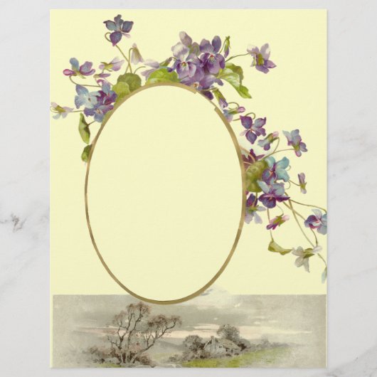 ROMANTİCA/VIOLET, paars, groen, crème (Voorkant)