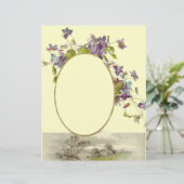 ROMANTİCA/VIOLET, paars, groen, crème (Staand voorkant)