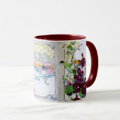 ROMANTICA winterlandschap met pansieën Mok (Voorkant rechts)