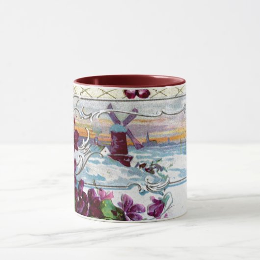 ROMANTICA Winterlandschap met Pansies Mok (Midden)