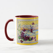 ROMANTICA Winterlandschap met viooltjes Mok (Links)