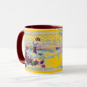 ROMANTICA Winterlandschap met viooltjes Mok (Voorkant links)
