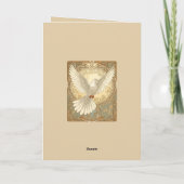 Romantically Nostalgic Peace Dove Greeting Card Feestdagen Kaart (Achterkant)