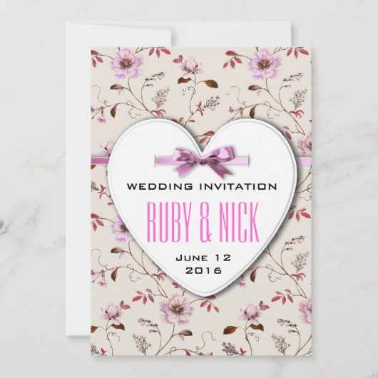 RomanticCharm collectie voor bloembruiloft Kaart (Voorkant)