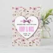 RomanticCharm collectie voor bloembruiloft Kaart (Staand voorkant)