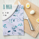 RomanticCharm  collectie voor bloembruiloft Theedoek (Quarter Fold)