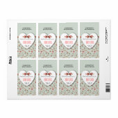 RomanticCharm  Floral Wedding collectie Etiket (Full Sheet)