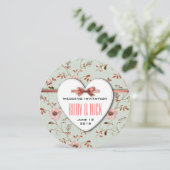 RomanticCharm  Floral Wedding collectie Kaart (Staand voorkant)