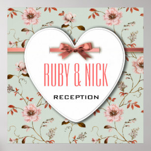 RomanticCharm  Floral Wedding collectie Poster