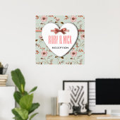 RomanticCharm  Floral Wedding collectie Poster (Thuiskantoor)