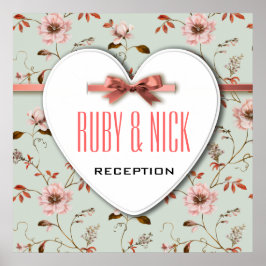 RomanticCharm  Floral Wedding collectie Poster