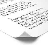 RomanticCharm  Floral Wedding collectie Poster (Hoek)