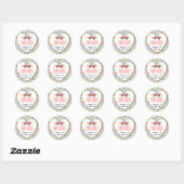 RomanticCharm  Floral Wedding collectie Ronde Sticker (Vel)