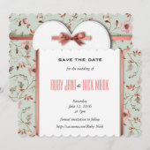 RomanticCharm  Floral Wedding collectie Save The Date (Voorkant / Achterkant)