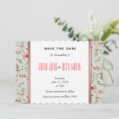 RomanticCharm  Floral Wedding collectie Save The Date (Staand voorkant)