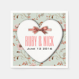 RomanticCharm  Floral Wedding collectie Servet