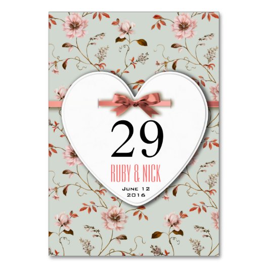 RomanticCharm  Vloerhuwelijk collectie Kaart (Achterkant)