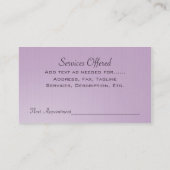 Romantico L Visitekaartje Afsprakenkaartje (Achterkant)