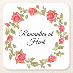 Romantics at Hart Kartonnen Onderzetters