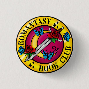 Romantiek Boek Club Badge Ronde Button 3,2 Cm