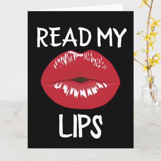 ROMANTIEK IK HOOP VAN JE RODE LIPS-KAARTEN VOOR HE KAART (Gele Bloem)