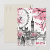 Romantiek in Londen Briefkaart (Voorkant / Achterkant)