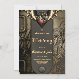 Romantiek in wielen en buizen de steampunk-ziel kaart